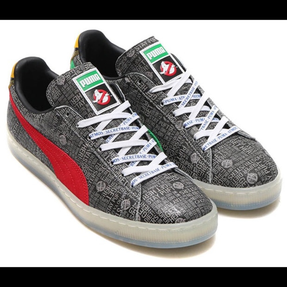 NEW: PUMA ATMOS SUEDE Ghostbusters Black Sneakers